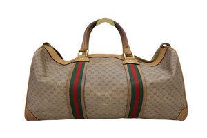 GUCCI WEEKENDER BOSTO SHERRY DUFFLE HANDBAG