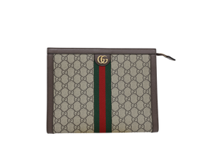GUCCI OPHIDIA GG SUPREME POUCH