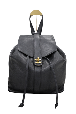 CHANEL CC CAVIAR LEATHER BACKPACK