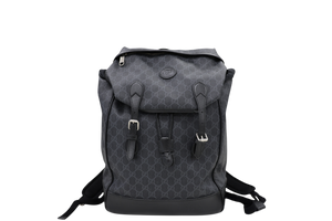 GUCCI GG SUPREME BLACKPACK COATED CANVAS