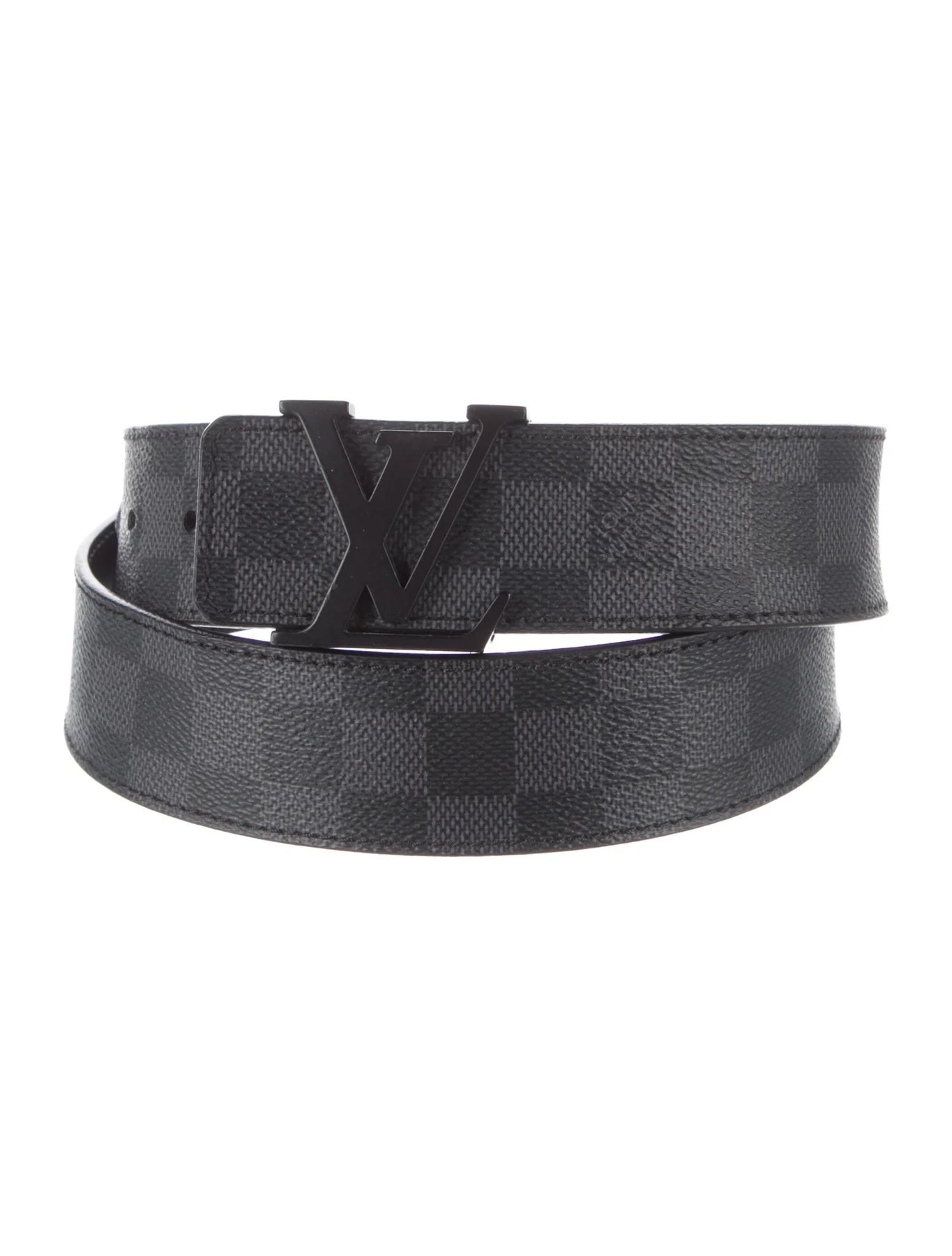 Louis Vuitton Neogram Belt Damier Graphite Medium Black 1138901